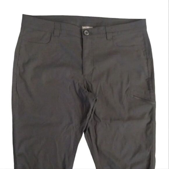 Eddie Bauer Black Rainier Nylon Stretch Capri Pants Plussize 14 - Picture 3 of 12